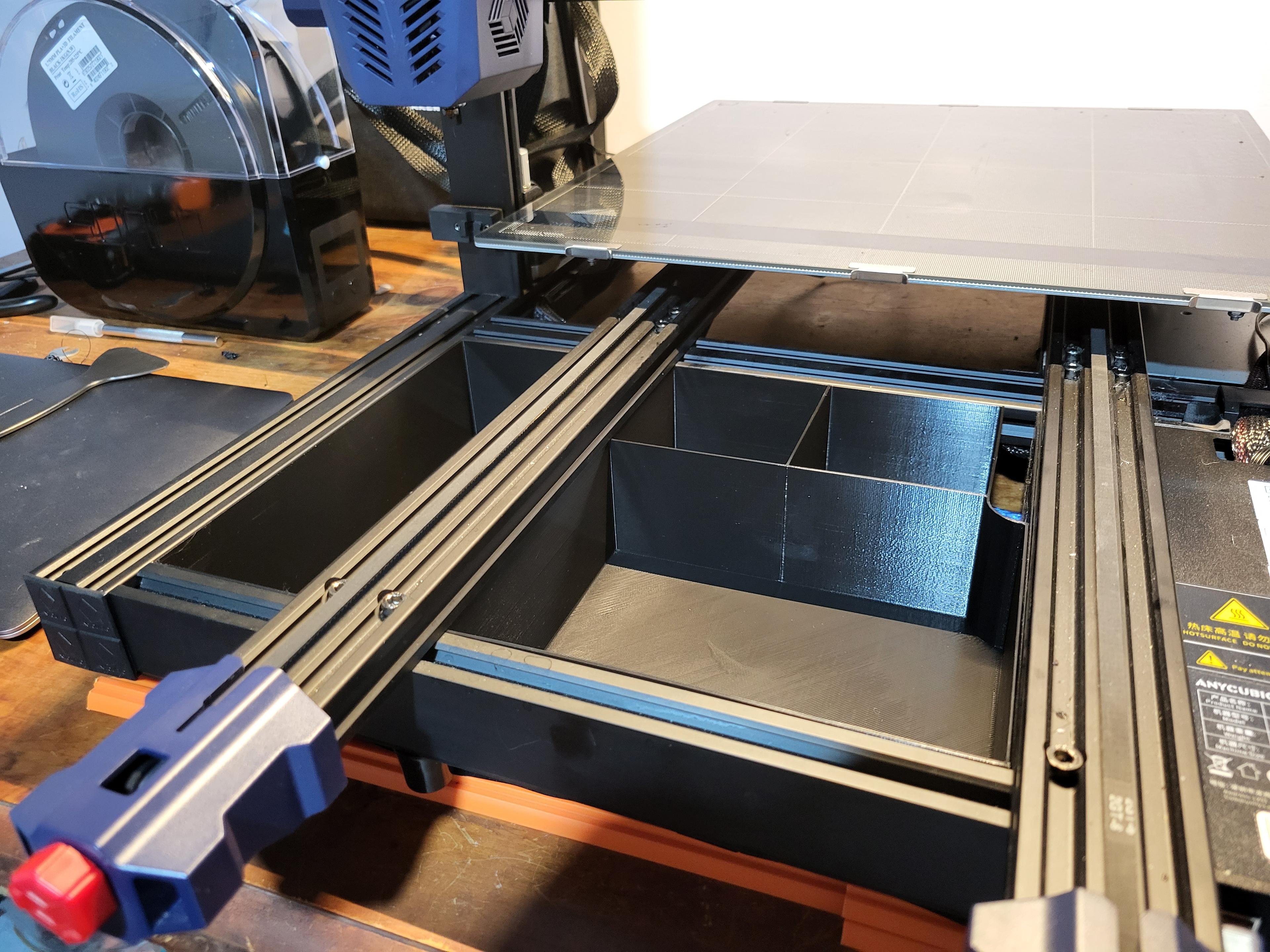 Anycubic Kobra Max storage  - This thing fit like a glove the design is absolutely awesome I couldn't believe it once I put it in place  - 3d model