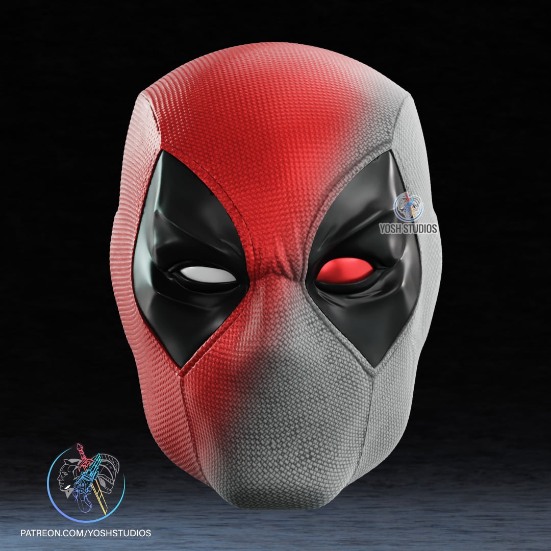 Comic Deadpool Mask 3d Printer File STL 3d model