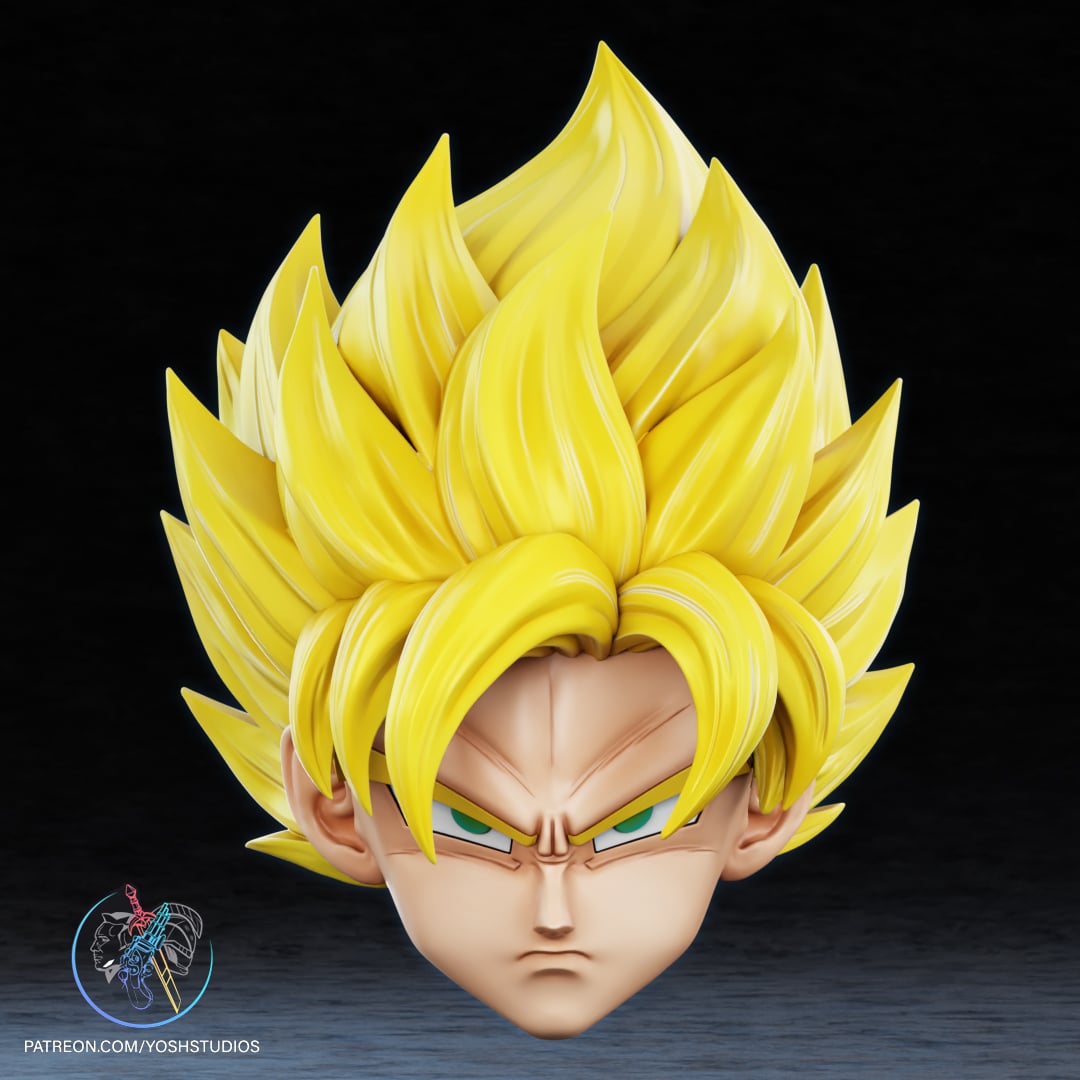 Saiyan Helmet 3D Printer STL File 3d model