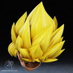 Saiyan Helmet 3D Printer STL File 3d model