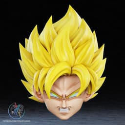 Saiyan Helmet 3D Printer STL File 3d model