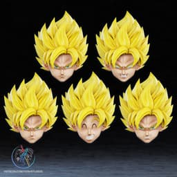 Saiyan Helmet 3D Printer STL File 3d model