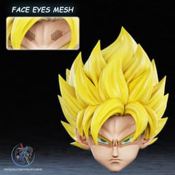 Saiyan Helmet 3D Printer STL File 3d model