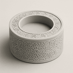 Mandala Tea Light Candle Holder STL | Boho Decor Lantern 3d model