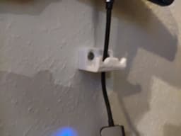 Nintendo wall dock - Usb cable threads through the dock - 3d model
