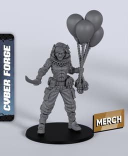 Merry Sue - With Free Cyberpunk Warhammer - 40k Sci-Fi Gift Ideas for RPG and Wargamers 3d model