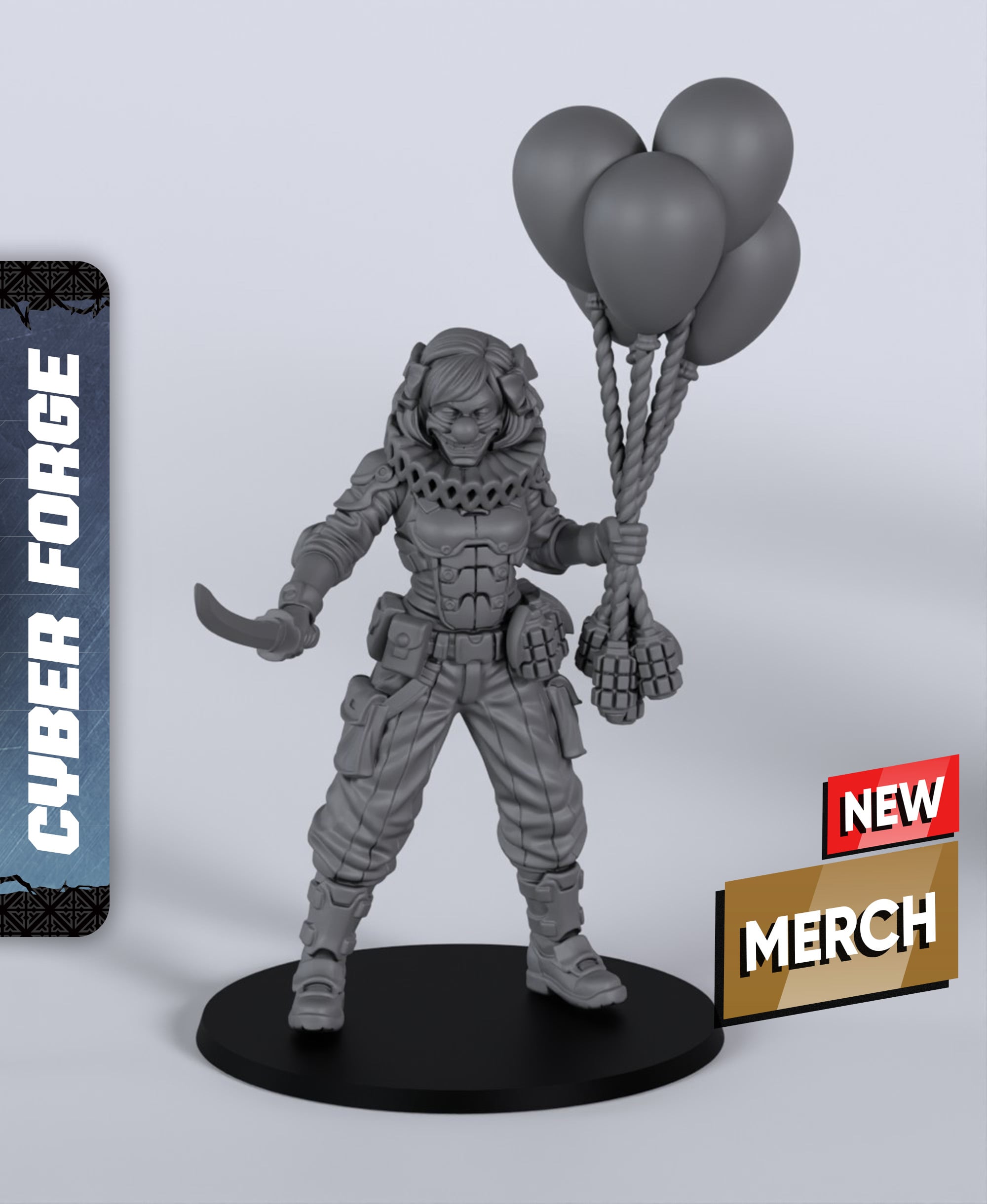 Merry Sue - With Free Cyberpunk Warhammer - 40k Sci-Fi Gift Ideas for RPG and Wargamers 3d model