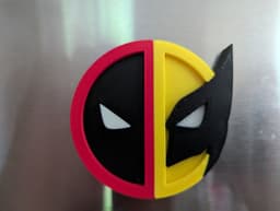 Deadpool and Wolverine Magnet 3d model