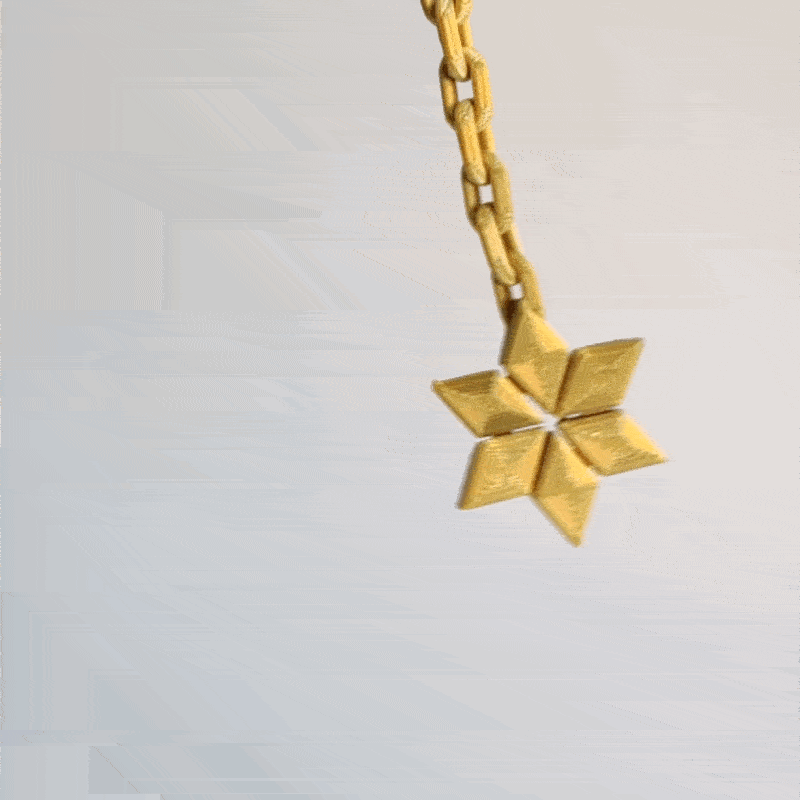 star keychain 3d model