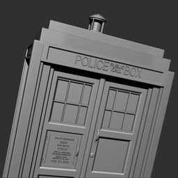 Tardis time machine (blue box) 3d model