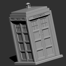 Tardis time machine (blue box) 3d model