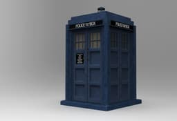 Tardis time machine (blue box) 3d model