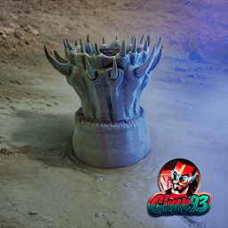 Horror Flower Pot/vase/ worm maw 3d model