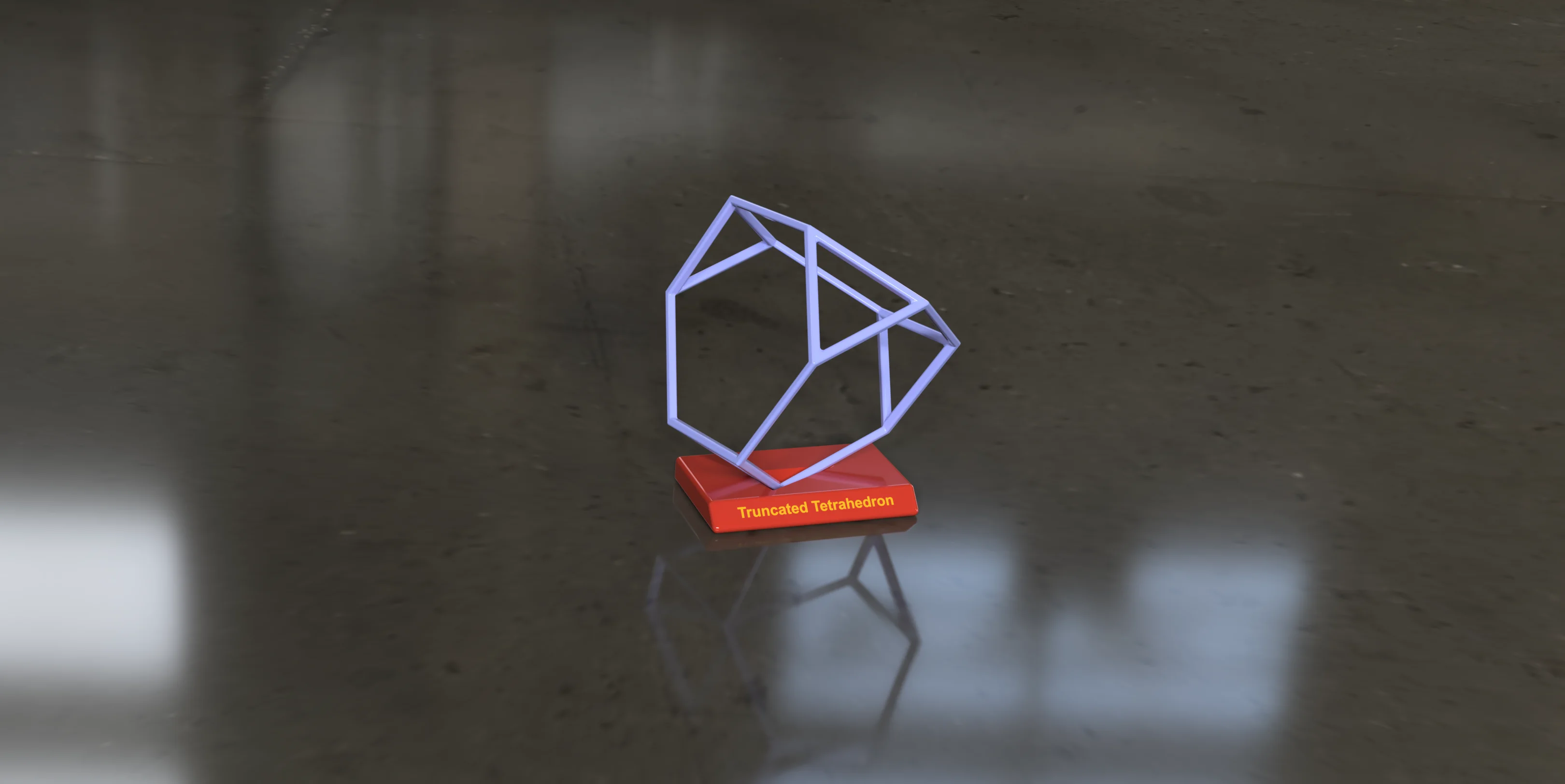 Truncated Tetrahedron 3d model