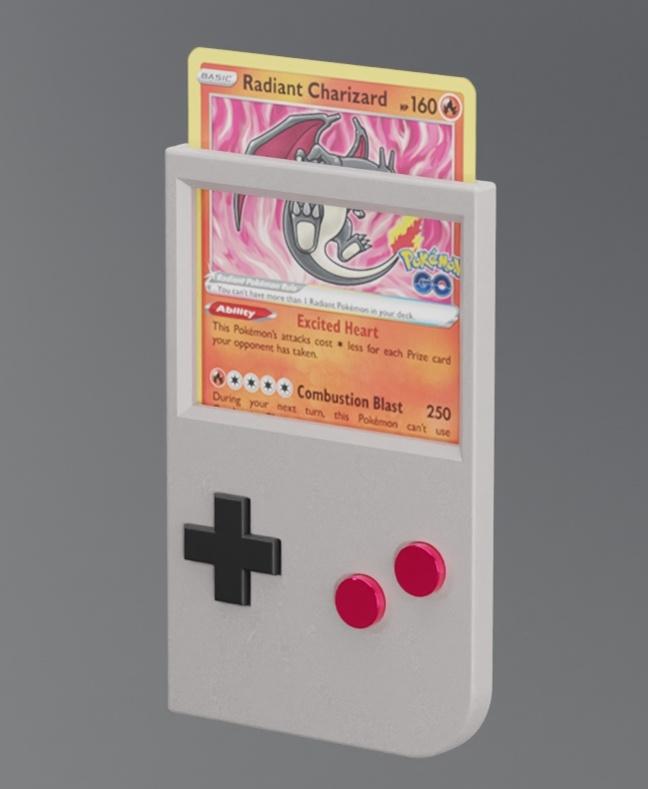 OG GameBoy Pokemon Card Display 3d model