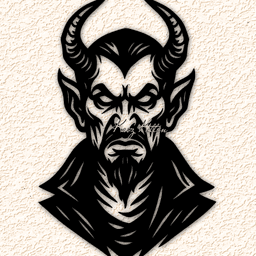 halloween-devil-demon wall art home decor 3d model