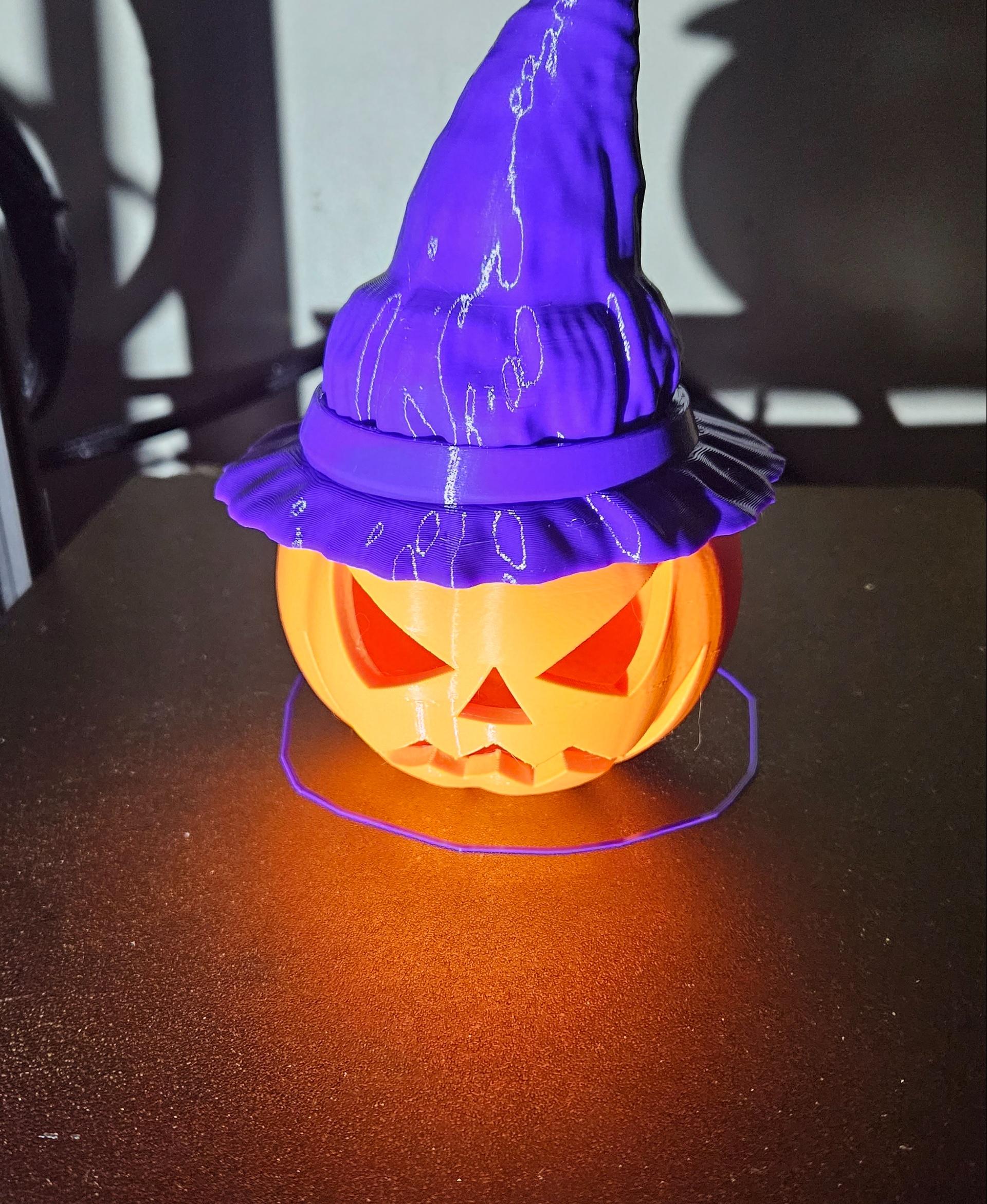 Witch Hat + Pumpkin 🎃 🎃 👻 (multicolor multipart 3mf) - Printed using CR10 designed by Mel's 3D - 3d model