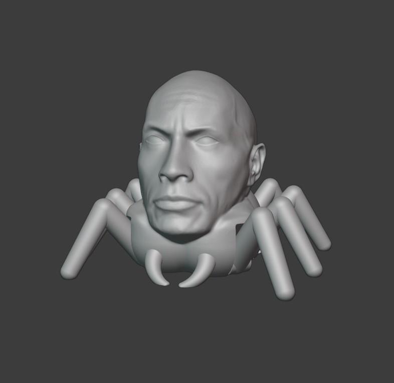 Arocknid (The Rock + Gizo The Spider) 3d model