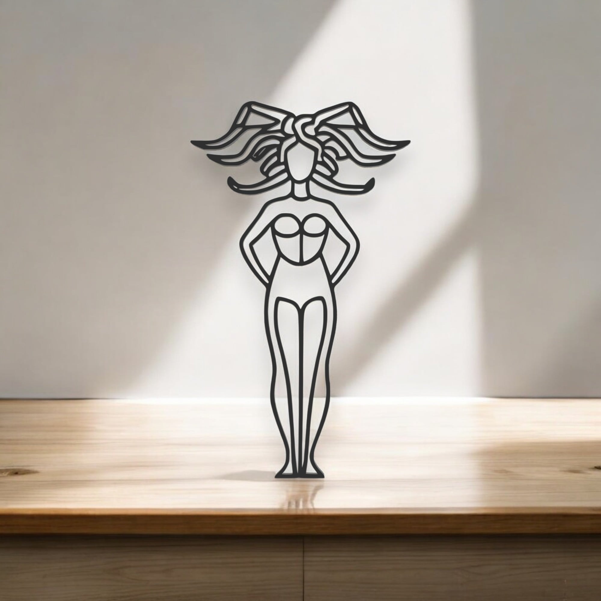 Medusa Line Art - Desktop Line Art 3d model