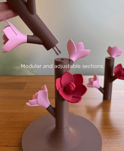 Floraroid, modular photo display stand. 3d model