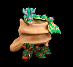 Maple the Baby fall dragon *Commercial Version* 3d model