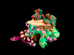 Maple the Baby fall dragon *Commercial Version* 3d model