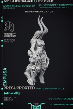 Empusa - Medium Fiend - PRESUPPORTED - Hell Hath No Fury - 32mm Scale 3d model