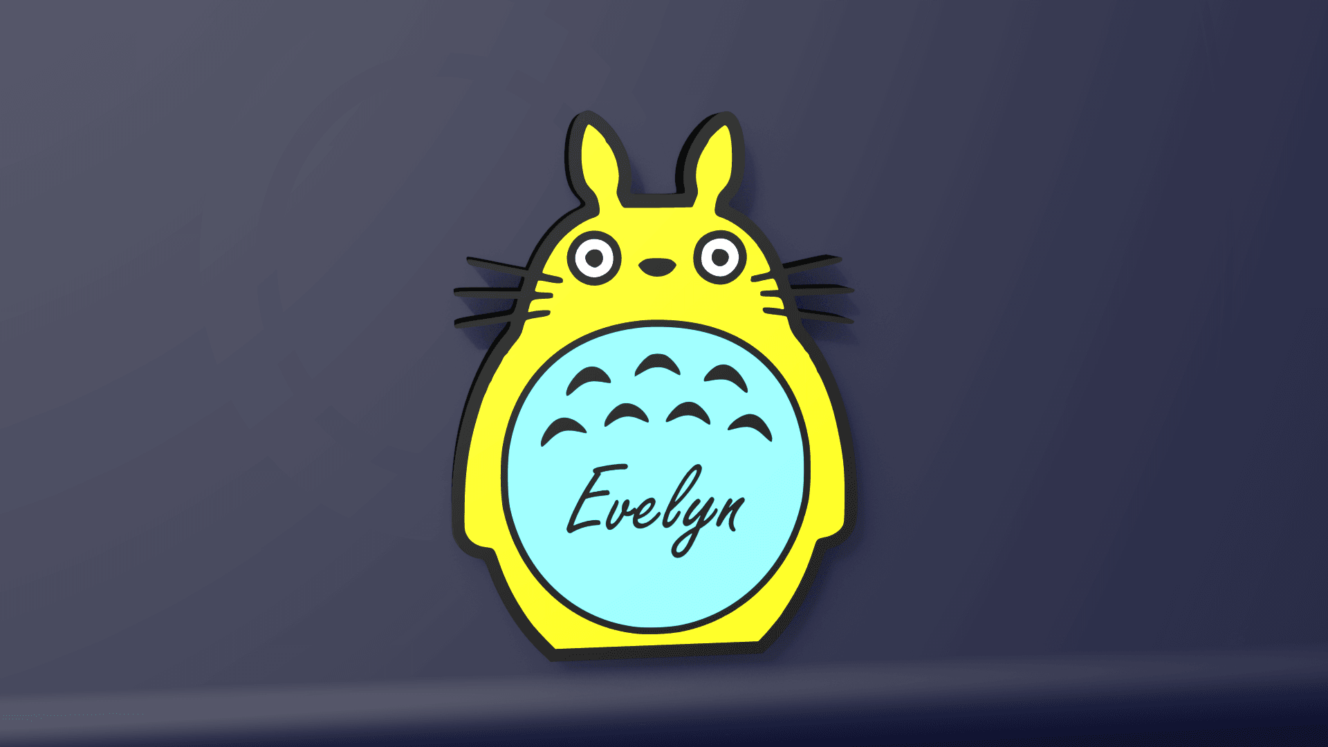 Totoro - LED Strip compatible 3d model