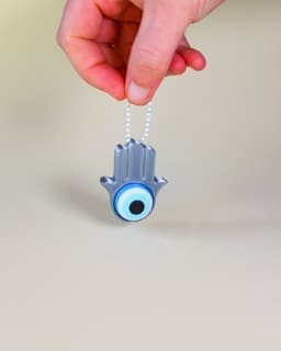 TLOU Ellie's Bracelet Fidget Clicker - Keychain - Hamsa Eye 3d model