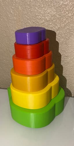 Apple Stacking Cups 3d model