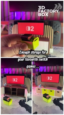 Diorama Switch2 Stand - Inspired by furniture like Kallax from IKEA 3d model