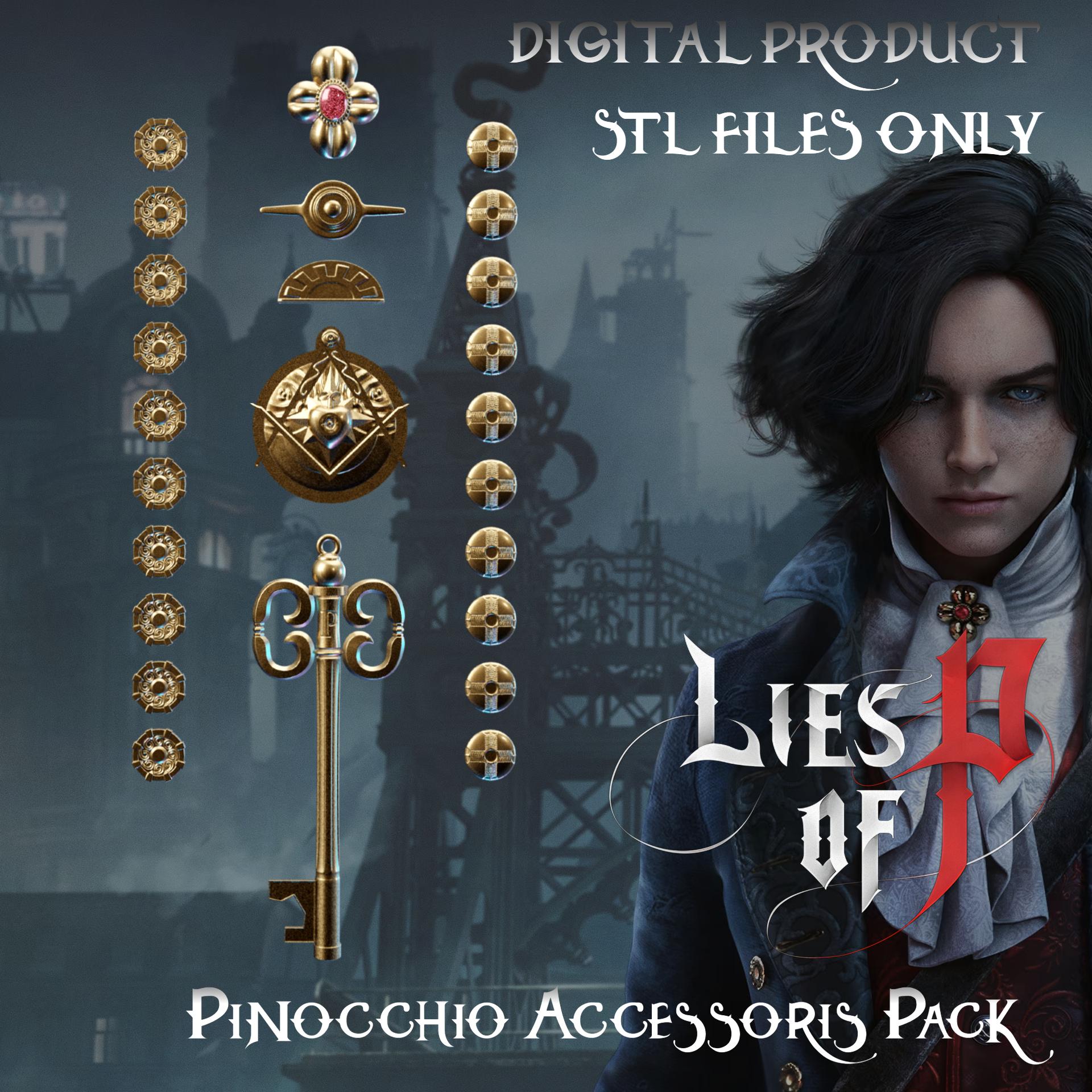 PINOCCHIO ACCESSORIES PACK LIES OF P 3d model