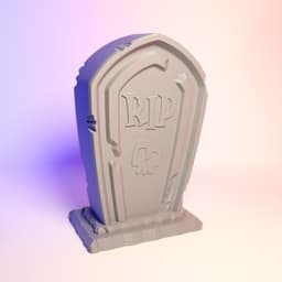 Tombstone Headphone Holder 3d model