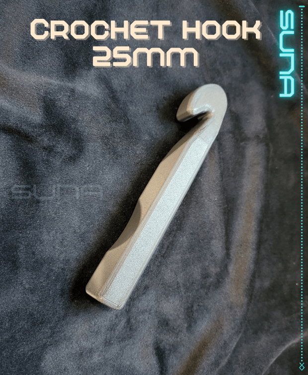 Crochet Hook - 25mm 3d model