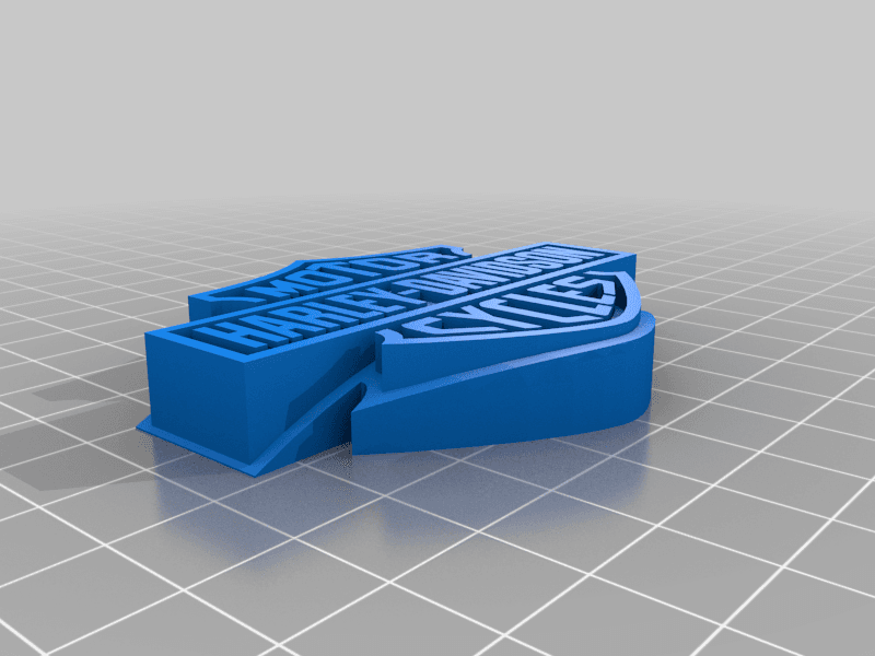 Emblem Logo Harley Davidson Cicle 3d model