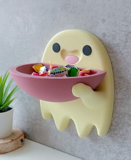 Cute Ghost Wall Trinket Dish 3d model