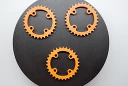 Bike crank gear keychain 3d model
