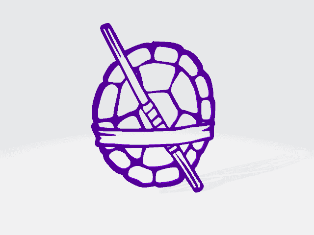 Donatello Teenage Mutant Ninja Turtles 2D-Art.3mf 3d model