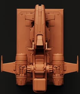 Sci-Fi Racing Ship Model | Futuristic Spaceship Statue | Galactic Starfighter 3D Print 3d model