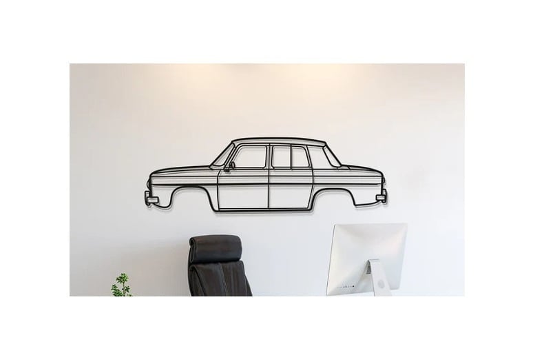Renault - 8 Gordini 1967 Wall Art 3d model