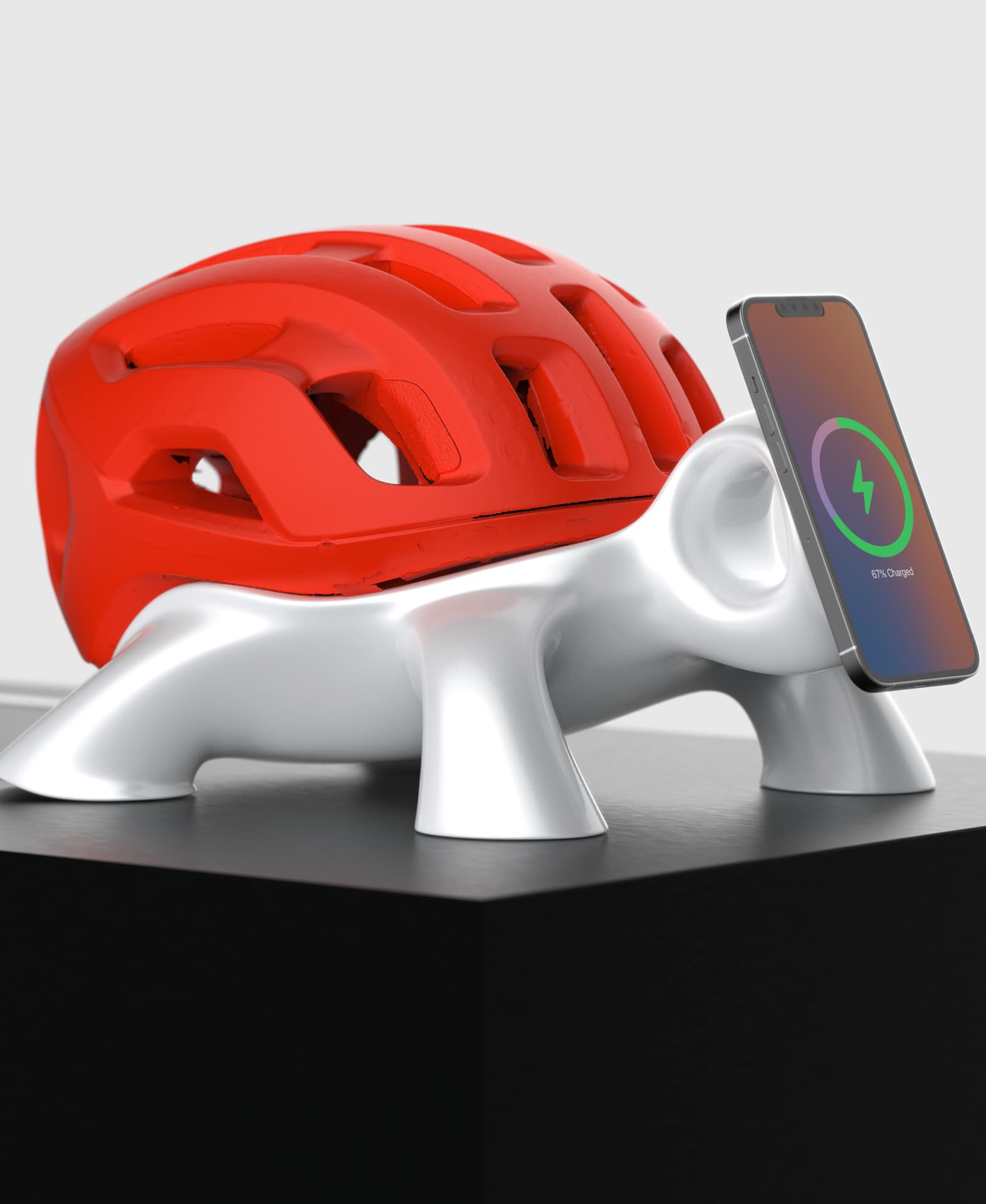 Turtle Helmet Holder 2 With Magsafe 3d model