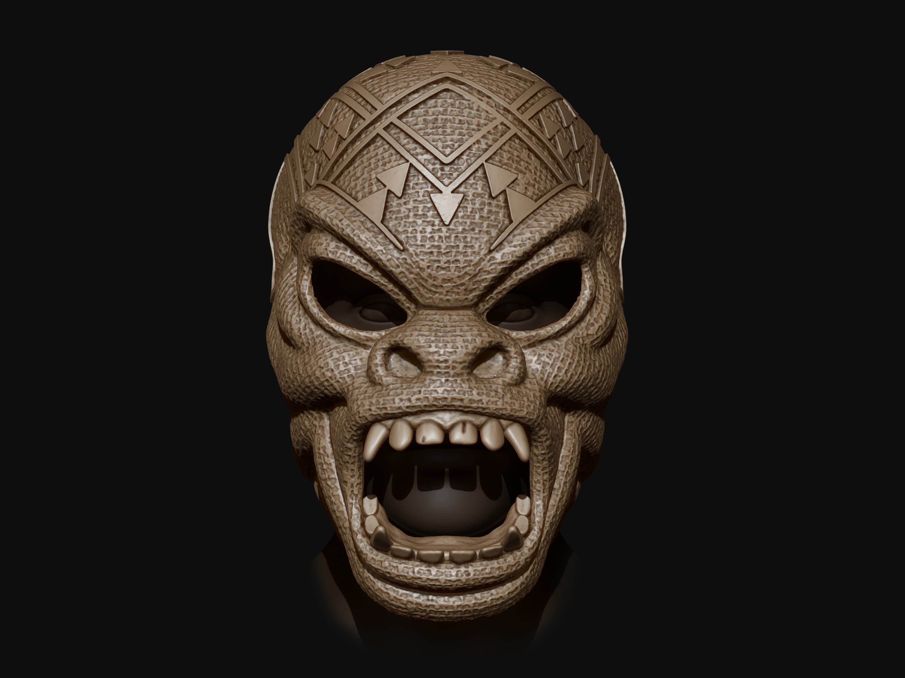 M'baku Mask 3d model