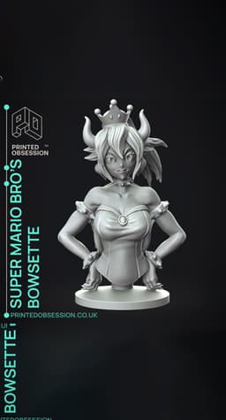 Bowsette - Super Mario Bro's - Fan Art 3d model
