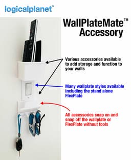 WallPlateMate Sample Set - Single-Gang Single-Sided Toggle Switch Style with WK1 Accessory 3d model