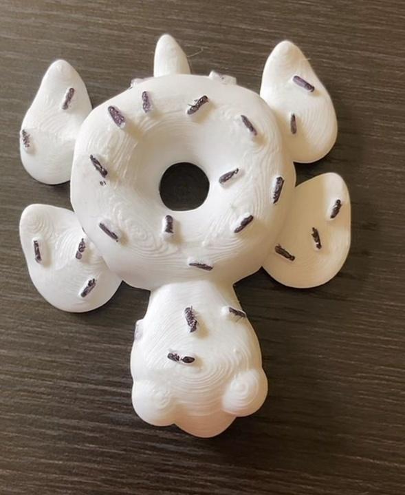 Cute Flexi Donut Turtle - Donut Turtle. Love this design. I will be printing tons of these. - 3d model