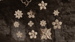 Floral architecture 26 details for 3D print or asset 3d model