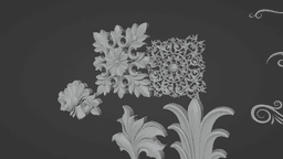 Floral architecture 26 details for 3D print or asset 3d model