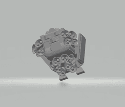FHW: Space Tugboat concept for Beacon of doom game 3d model