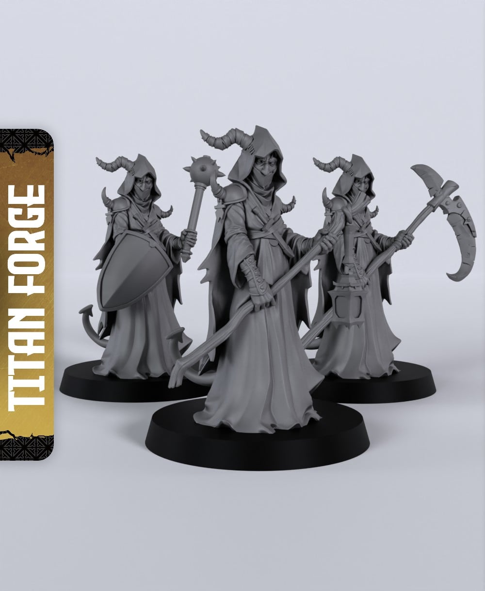 Tiefling Male Cleric - With Free Dragon - 5e DnD Inspired for RPG and Wargamers 3d model