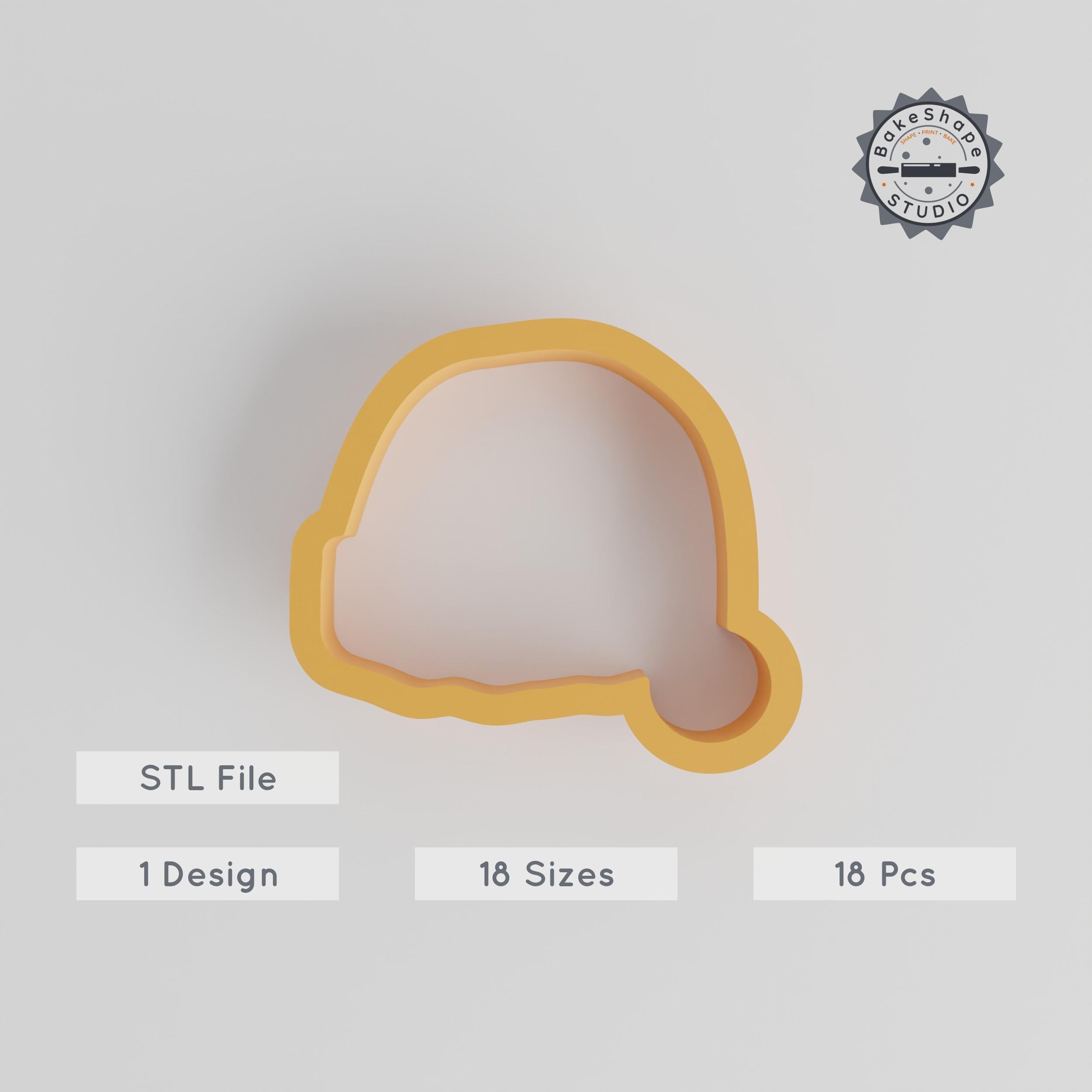 Santa Hat Shape Cutter, Cookie & Fondant Mold, Xmas Holiday Baking Tool, 18 Sizes, Perfect for Clay, Festive Party Supplies PRODUCT_4391 3d model